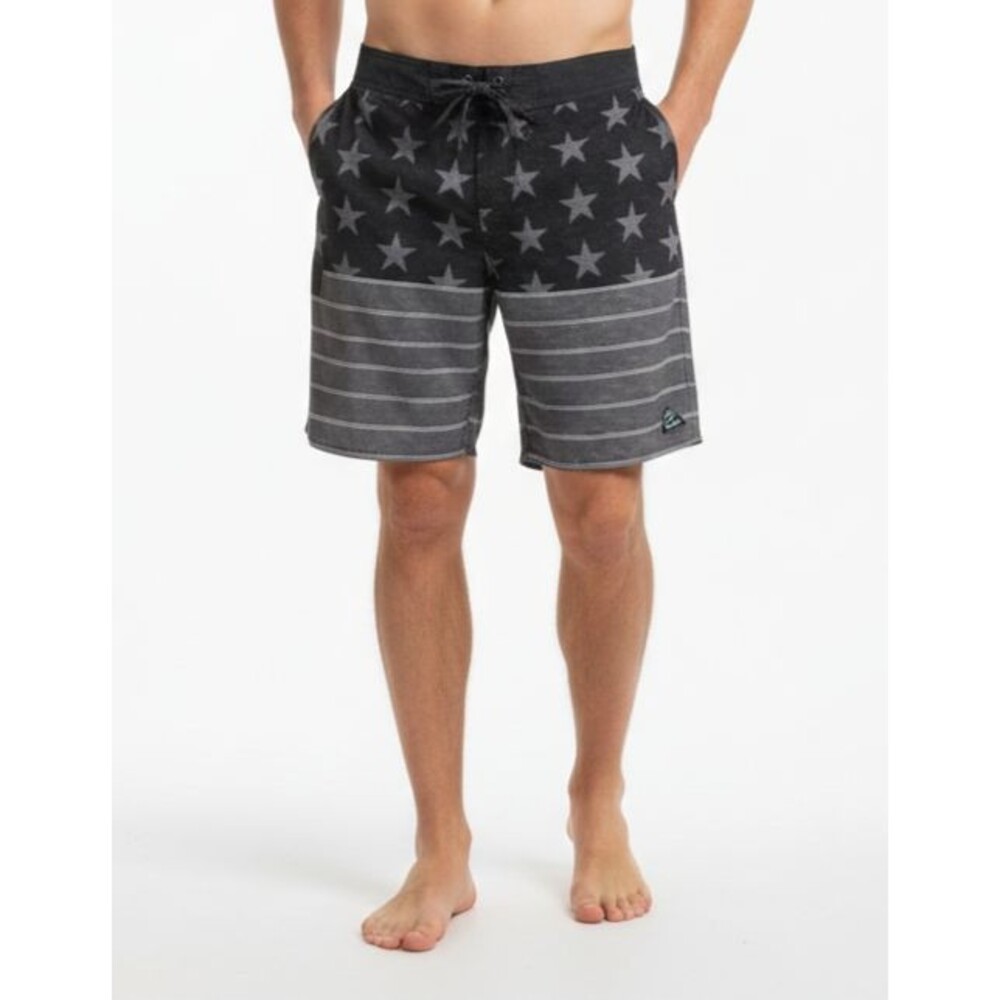 Trinity Board Shorts Mens Drawstring Blue Swim Trunks Stars and Stripes Size 36